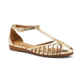 Frau 03X7 Sandalo in Pelle Laminata Platino